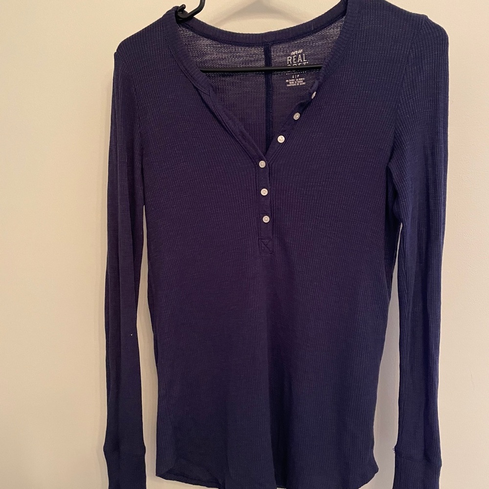 American eagle waffle shirt